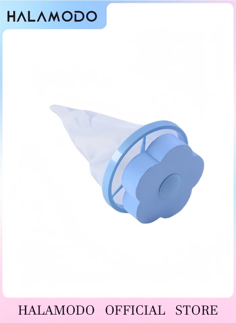 Halamodo Lint Catcher for Laundry Household Reusable Washing Machine Floating Lint Mesh Bag Pet Hair Filter Washer Lint Trap Net Pouch Washing Machine Lint Remover - Image 1